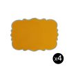 Bitossi Home Linge De Table | Set De Table Smerlo Tissu Jaune / Set De 4 - 33 X 48 Cm - Bitossi Home