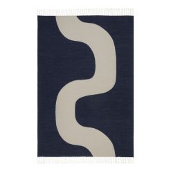 Marimekko Deco Textile | Plaid Seireeni Tissu Bleu / 130 X 180 Cm - Laine & Coton - Marimekko