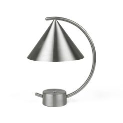 Ferm Living Lampes Sans Fil | Lampe Sans Fil Rechargeable Meridian Metal / Metal - H 26 Cm - Ferm Living