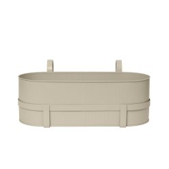 Ferm Living Pots Et Plantes | Jardiniere Bau Metal Beige / Avec Support / L 45 Cm - Ferm Living