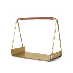 Ferm Living Paniers Et Petits Rangements | Panier A Buches Port Or Metal / L 50 Cm - Ferm Living