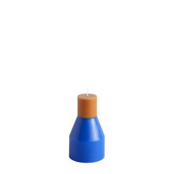 Hay Bougeoirs, Photophores | Bougie Pillar Small Cire Bleu / O 9 X H 15 Cm - Hay