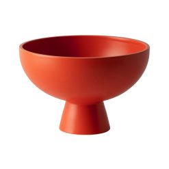 raawii Saladiers, Coupes Et Bols | Coupe Strom Large Ceramique Orange / O 22 Cm - Fait Main - Raawii