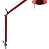 Artemide Lampes De Table | Lampe De Table Tolomeo Micro Metal Rouge / 1987 - Artemide