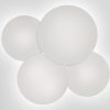 Vibia Plafonniers | Plafonnier Puck Verre Blanc Quadruple / 60 X 53 Cm - Vibia