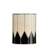 Maison Sarah Lavoine Vases | Vase Daria Moyen Ceramique Noir / O 15 X H 19 Cm - Peint Main - Maison Sarah Lavoine