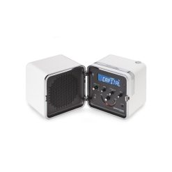 Brionvega High Tech | Radio Portable Radio.Cubo 50 Plastique Blanc / Enceinte Bluetooth - 1964 - Brionvega