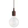 Muuto Suspensions | Suspension E27 Plastique Rouge / Silicone - Ampoule Incluse - Muuto