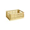 Hay Paniers Et Petits Rangements | Panier Colour Crate Plastique Jaune Medium / 26,5 X 34,5 Cm - Recycle - Hay