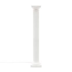 Seletti Lampadaires | Lampadaire Las Vegas Plastique Blanc / 28 X 28 X H 190 Cm - Seletti