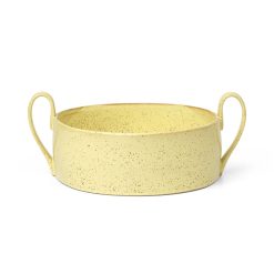 Ferm Living Saladiers, Coupes Et Bols | Coupe Flow Ceramique Jaune / O 25 Cm - Ferm Living