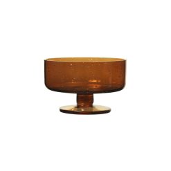 Ferm Living Saladiers, Coupes Et Bols | Coupe A Dessert Oli Verre Orange / Souffle Bouche - Ferm Living