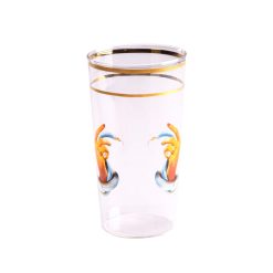 Seletti Verres | Verre Toiletpaper - Mains & Serpents Verre Multicolore / H 13 Cm - Seletti