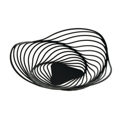 Alessi Corbeilles, Centres De Table | Corbeille Trinity Metal Noir / O 33 X 16 Cm - Adam Cornish, 2013 - Alessi