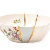 Seletti Saladiers, Coupes Et Bols | Saladier Kintsugi N°3 Ceramique / O 19 X H 7 Cm - Or Fin - Seletti