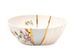 Seletti Saladiers, Coupes Et Bols | Saladier Kintsugi N°3 Ceramique / O 19 X H 7 Cm - Or Fin - Seletti