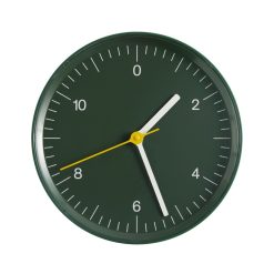 Hay Horloges | Horloge Murale Plastique Vert / Jasper Morrison, 2008 - O 26,5 Cm - Hay