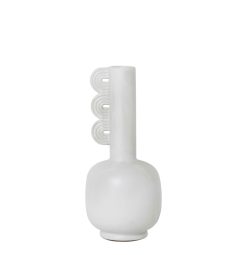 Ferm Living Vases | Vase Muses - Clio Ceramique Blanc / O 13 X H 29 Cm - Ferm Living