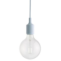 Muuto Suspensions | Suspension E27 Plastique Bleu / Silicone - Ampoule Incluse - Muuto