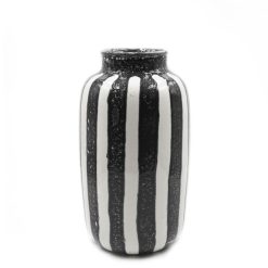 Maison Sarah Lavoine Vases | Vase Riviera Large Ceramique Noir / H 36 Cm - Maison Sarah Lavoine