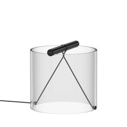 Flos Lampes De Table | Lampe De Table To-Tie 1 Led Verre Noir Transparent / O 21 X H 19 Cm - Flos