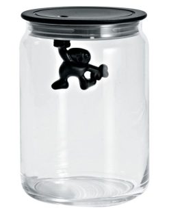 Alessi Boites Et Conservation | Bocal Hermetique Gianni A Little Man Holding On Tight Verre Plastique / 90 Cl - Alessi