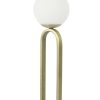 ENOstudio Lampes De Table | Lampe De Table Cime Small Metal Verre Blanc Or / O 12 Cm - Enostudio