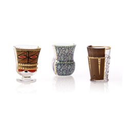 Seletti Verres | Verre A Eau Hybrid - Rodinia Verre / Set De 3 - 220 Ml / H 10 Cm - Seletti