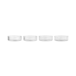 Ferm Living Saladiers, Coupes Et Bols | Coupelle Ripple Verre Transparent / Set De 4 - Verre Strie - Ferm Living