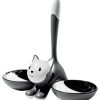 Alessi Chiens, Chats & Cie | Gamelle Tigrito Plastique Gris / Pour Chat - Alessi