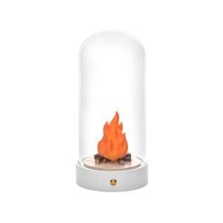 Seletti Kids | Lampe De Table My Little Bonfire Verre / Led - O 11 X H 22 Cm - Seletti