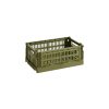 Hay Paniers Et Petits Rangements | Panier Colour Crate Plastique Vert Small / 17 X 26,5 Cm - Recycle - Hay