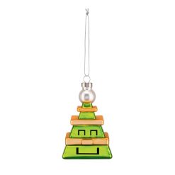 Alessi Decorations De Noel | Boule De Noel Cubik Tree Verre Multicolore / Peint Main - Alessi