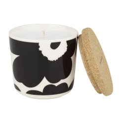 Marimekko Bougeoirs, Photophores | Bougie Parfumee Unikko Ceramique / O 7,5 X H 7 Cm - Senteur Foret Printaniere - Marimekko