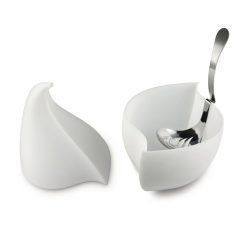 Alessi Saladiers, Coupes Et Bols | Service A Mozzarella Nunziatella Plastique / Recipient Fraicheur + Louche Percee - Alessi