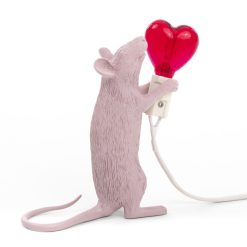 Seletti Kids | Lampe De Table Mouse Sitting #2 Plastique / Edition Limitee St Valentin - Seletti