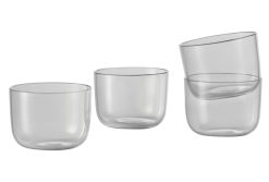 Muuto Verres | Verre Corky Verre Transparent / H 6 Cm - Lot De 4 - Muuto