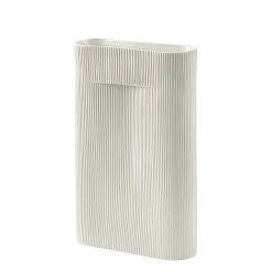 Muuto Vases | Vase Ridge Large Ceramique Blanc / H 48 Cm - Muuto