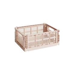 Hay Paniers Et Petits Rangements | Panier Colour Crate Plastique Beige Medium / 26,5 X 34,5 Cm - Recycle - Hay