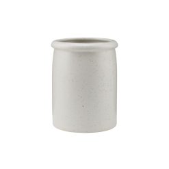 House Doctor Nettoyage Et Rangement | Pot A Ustensiles Pion Ceramique / O 11 X H 15 Cm - Porcelaine Mouchetee - House Doctor