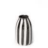 Maison Sarah Lavoine Vases | Vase Riviera Medium Ceramique Noir / H 24 Cm - Maison Sarah Lavoine