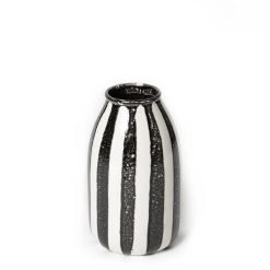 Maison Sarah Lavoine Vases | Vase Riviera Medium Ceramique Noir / H 24 Cm - Maison Sarah Lavoine