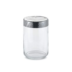 Alessi Boites Et Conservation | Bocal Hermetique Veneer Metal Verre Transparent / 100 Cl - Alessi