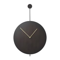 Ferm Living Horloges | Horloge Murale Trace Metal Noir / O 26 Cm - Ferm Living