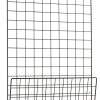 House Doctor Paniers Et Petits Rangements | Rangement Mural Mesh Metal Noir / Porte-Revues - L 50 X H 72,5 Cm - House Doctor