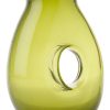 Pols Potten Carafes Et Decanteurs | Carafe Jug With Hole Verre Vert / 1 Litre - Pols Potten