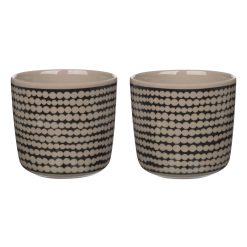 Marimekko Tasses Et Mugs | Tasse A Cafe Siirtolapuutarha Ceramique Beige / Sans Anse - Set De 2 - Marimekko