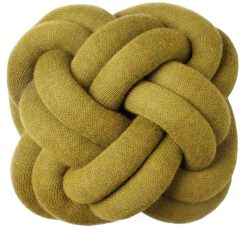 Design House Stockholm Deco Textile | Coussin Knot Tissu Jaune / Fait Main - 30 X 30 Cm / 2016 - Design House Stockholm