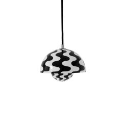 &tradition Suspensions | Suspension Flowerpot Vp10 Metal Noir / O16 Cm - By Verner Panton, 1969 - &Tradition