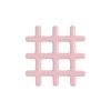 & klevering Dessous De Plat | Dessous De Plat Grid Ceramique Rose / 19 X 19 Cm - Gres - & Klevering